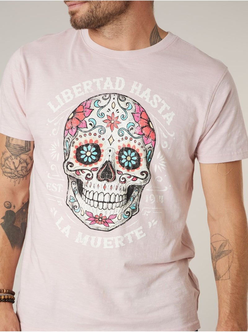 T-shirt homme coton 'Deeluxe' Parme - Kiabi
