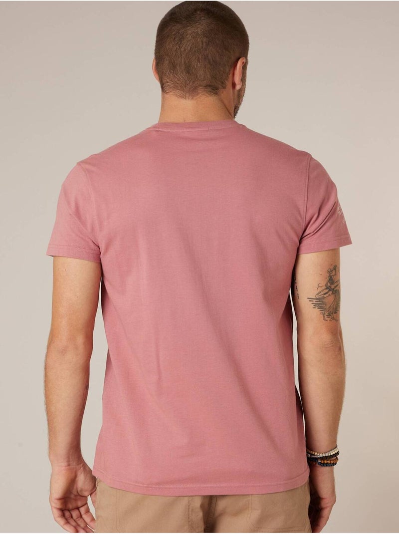 T-shirt homme coton 'Deeluxe' Rose clair - Kiabi