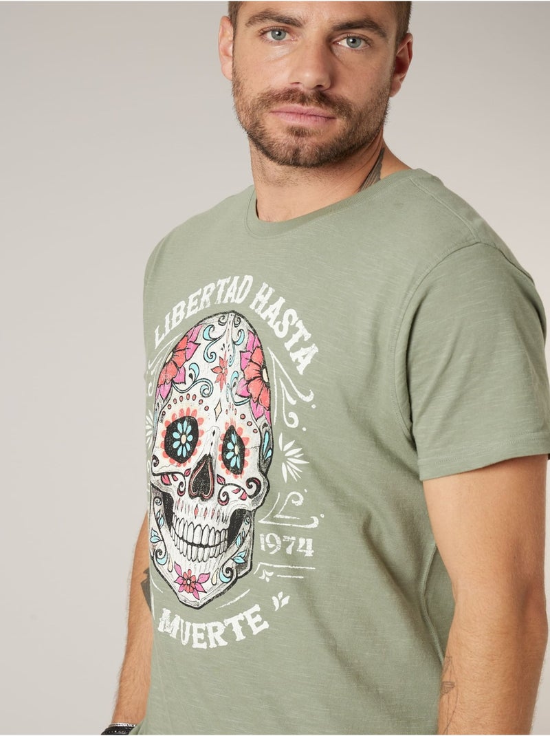 T-shirt homme coton 'Deeluxe' Vert chèvrefeuille - Kiabi