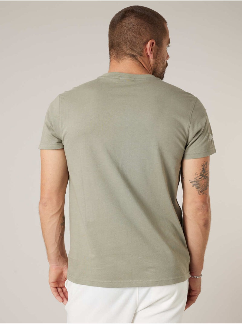 T-shirt homme coton 'Deeluxe' Vert kaki clair - Kiabi