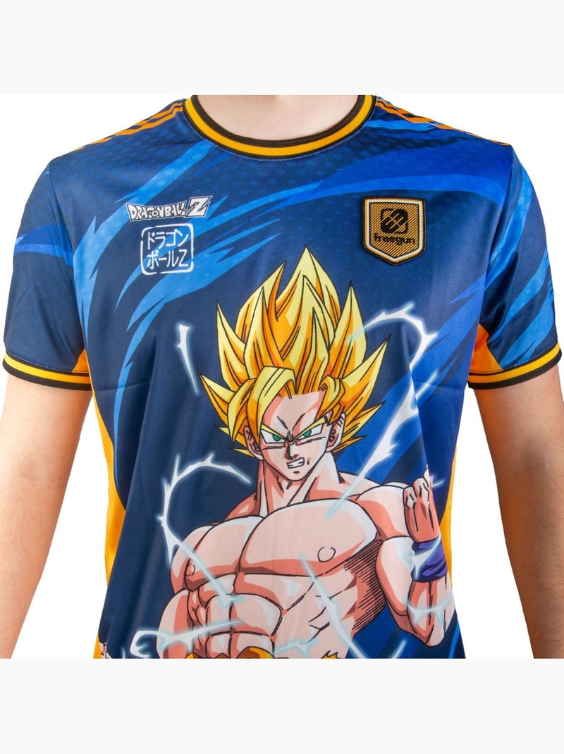 T-shirt homme Dragon Ball Z Super Sayian Freegun Bleu - Kiabi