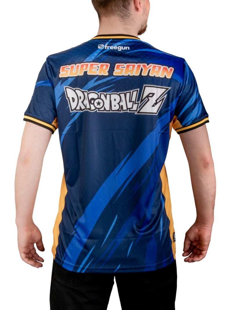 T-shirt homme Dragon Ball Z Super Sayian Freegun Bleu - Kiabi