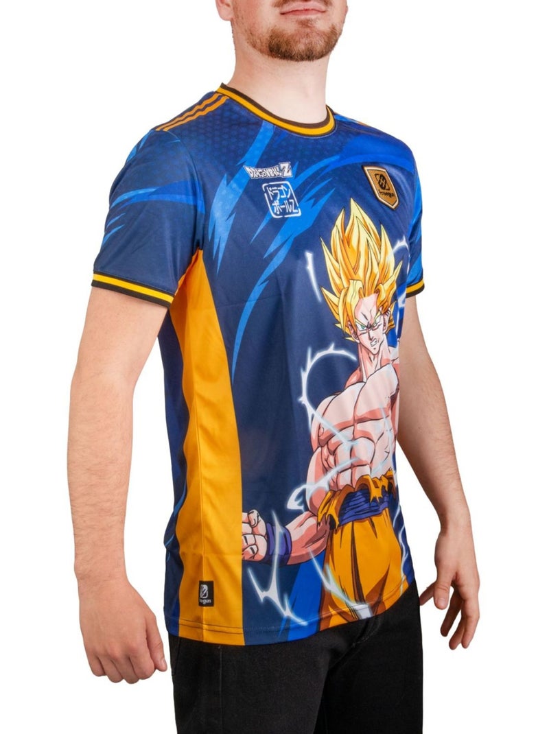 T-shirt homme Dragon Ball Z Super Sayian Freegun Bleu - Kiabi