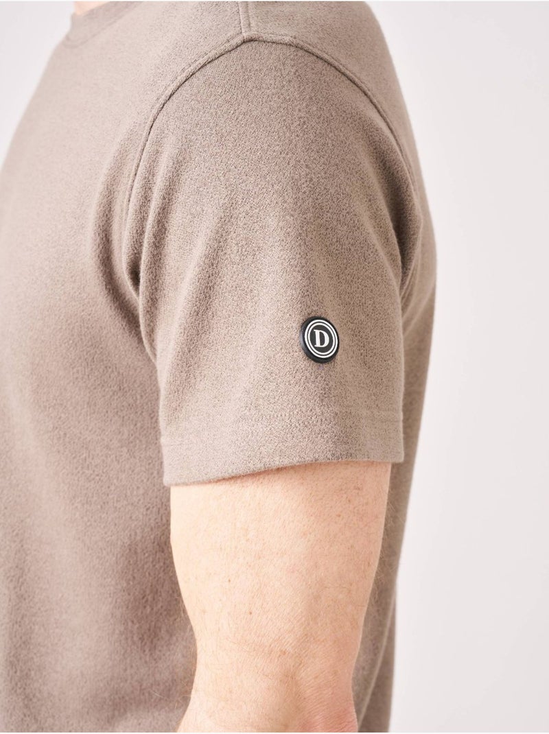 T-shirt homme en 100% coton 'Deeluxe' Beige - Kiabi