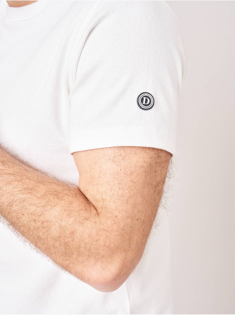 T-shirt homme en 100% coton 'deeluxe' Blanc - Kiabi