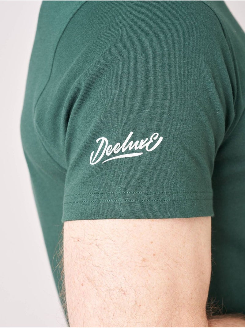 T-shirt homme en 100% coton 'Deeluxe' Bleu canard - Kiabi