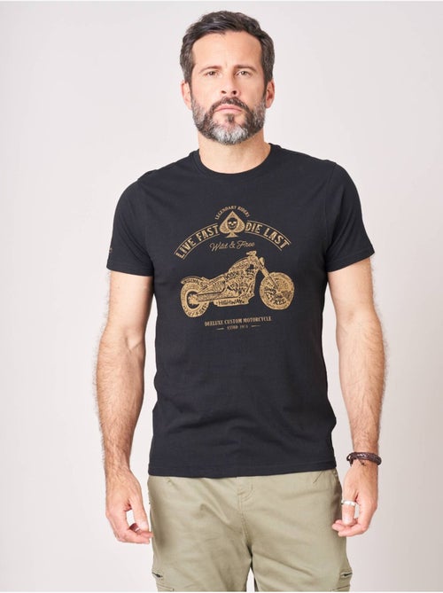 T-shirt homme en 100% coton 'Deeluxe' - Kiabi