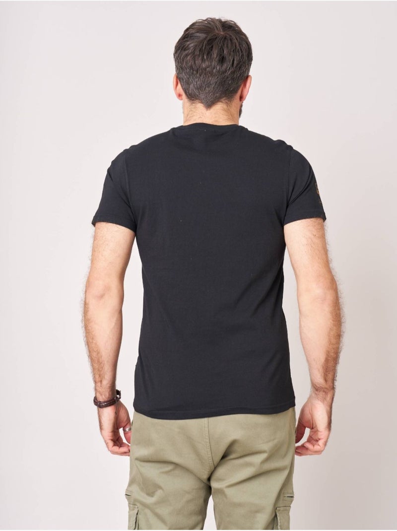 T-shirt homme en 100% coton 'Deeluxe' Noir - Kiabi