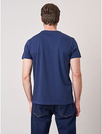 T-shirt homme en 100% coton jersey imprimé chien stylisé 'deeluxe'