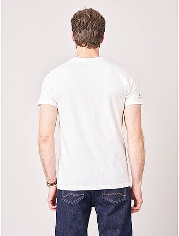 T-shirt homme en 100% coton jersey imprimé tête de mort couronnée 'deeluxe'