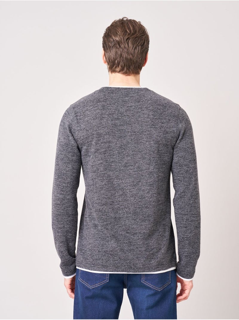 T-shirt homme en 52% polyester 43% viscose 5% élasthanne 'deeluxe' Gris foncé - Kiabi