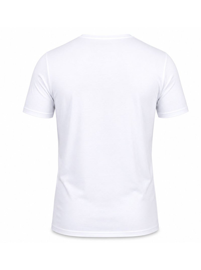 T-shirt homme en col rond avec broderie signature sur la poitrine pierre cardin Blanc - Kiabi