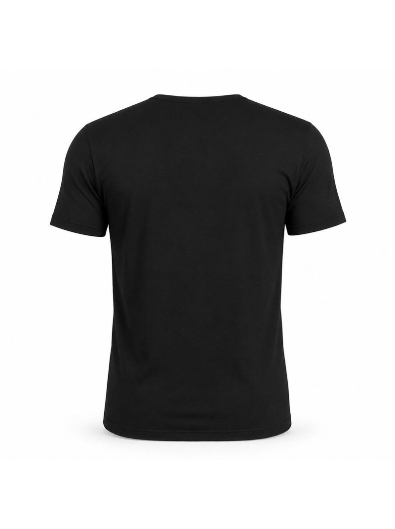T-shirt homme en col rond avec broderie signature sur la poitrine Pierre Cardin Noir - Kiabi