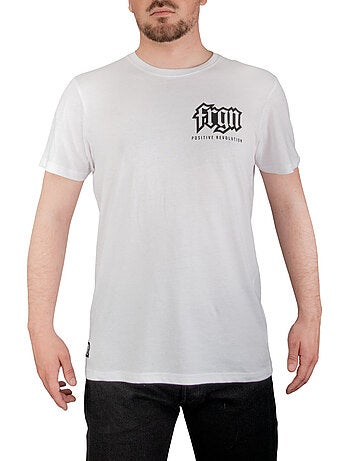 T-shirt homme en coton 140GSM imprimé devant et dos Bony Freegun