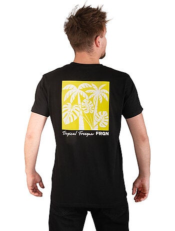T-shirt homme en coton 140GSM imprimé devant et dos Boris Freegun