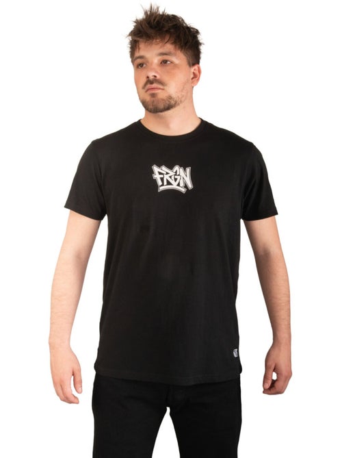 T-shirt homme en coton 140GSM imprimé devant et dos Boris Freegun - Kiabi