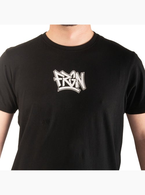 T-shirt homme en coton 140GSM imprimé devant et dos Boris Freegun - Kiabi