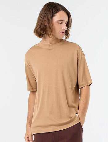 T-shirt en coton à col rond Homme