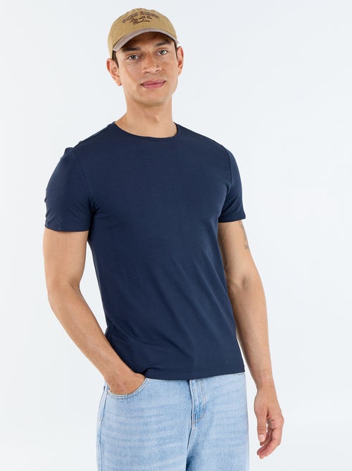 T-shirt homme en coton à col rond - Kiabi T-shirt homme en coton à col rond - Kiabi