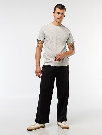 T-shirt homme en coton à col rond coupe droite
