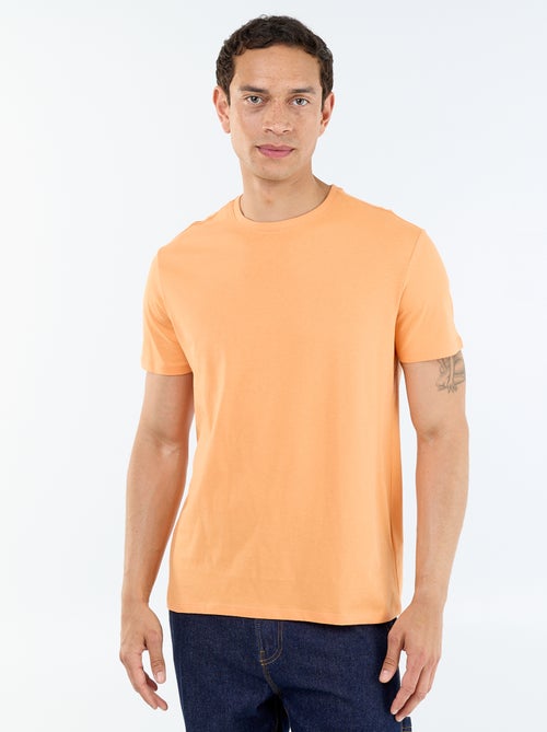 T-shirt homme en coton à col rond coupe regular - Kiabi T-shirt homme en coton à col rond coupe regular - Kiabi