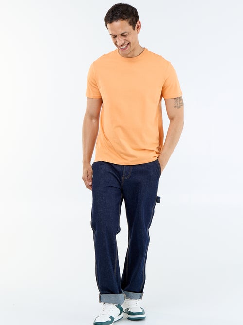 T-shirt homme en coton à col rond coupe regular - Kiabi T-shirt homme en coton à col rond coupe regular - Kiabi