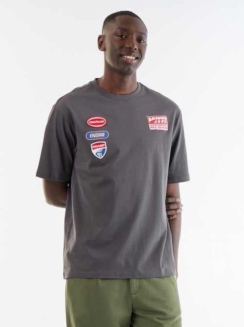 T-shirt homme en coton à col rond - Kiabi T-shirt homme en coton à col rond - Kiabi