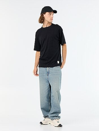 T-shirt en coton à col rond pour homme