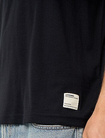 T-shirt en coton à col rond pour homme