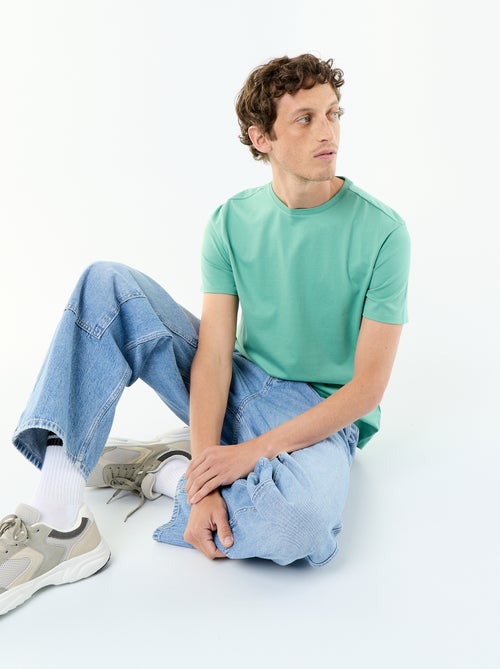 T-shirt Homme en coton à col rond - Kiabi T-shirt Homme en coton à col rond - Kiabi