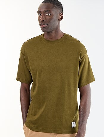 T-shirt en coton à col rond Homme