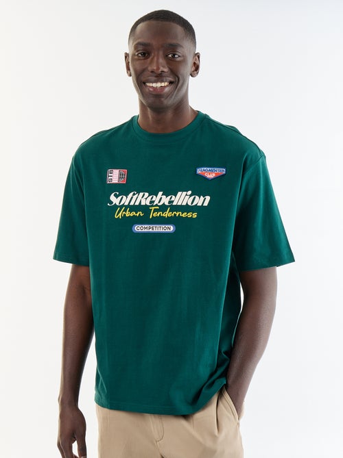 T-shirt homme en coton à col rond - Kiabi T-shirt homme en coton à col rond - Kiabi