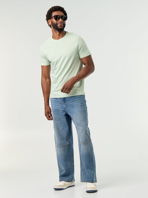 T-shirt homme en coton à col rond - Kiabi T-shirt homme en coton à col rond - Kiabi