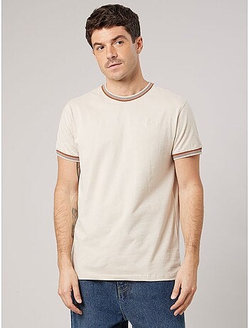T-shirt homme en coton avec broderie poitrine 'deeluxe'