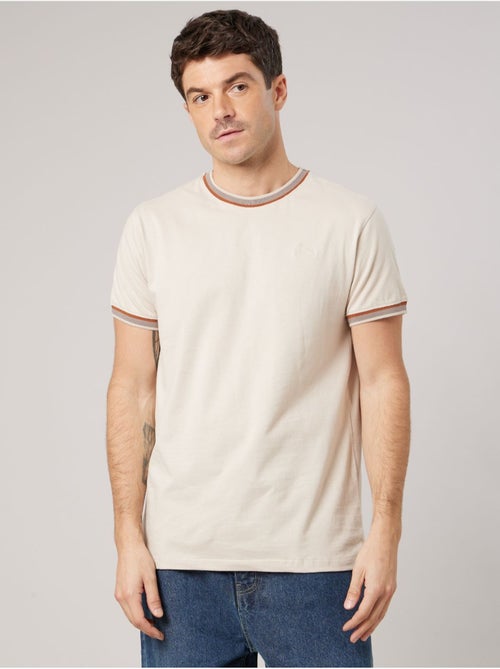T-shirt homme en coton avec broderie poitrine 'deeluxe' - Kiabi