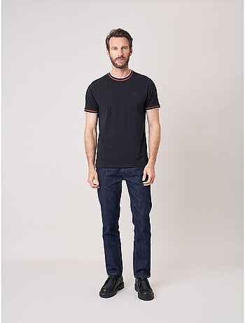 T-shirt homme en coton avec broderie poitrine 'deeluxe'