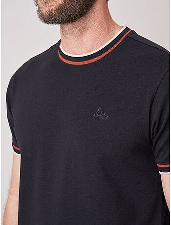 T-shirt homme en coton avec broderie poitrine 'deeluxe'