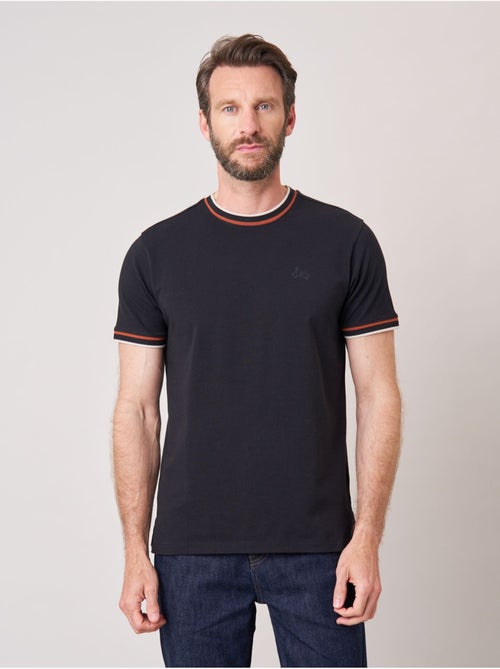 T-shirt homme en coton avec broderie poitrine 'deeluxe' - Kiabi