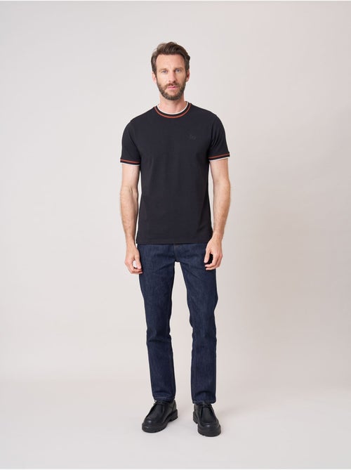T-shirt homme en coton avec broderie poitrine 'deeluxe' - Kiabi