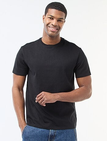 T-shirt homme en coton bio à col rond