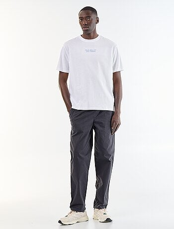 T-shirt homme en coton bio à manches courtes et col rond
