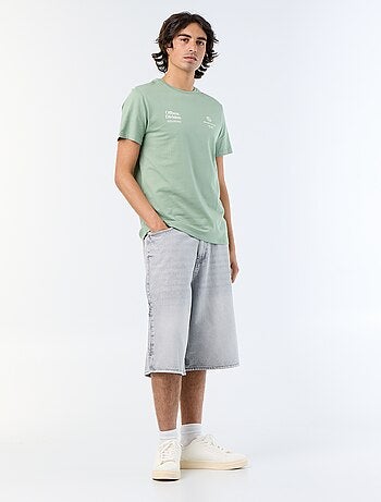 T-shirt homme en coton biologique à imprimé