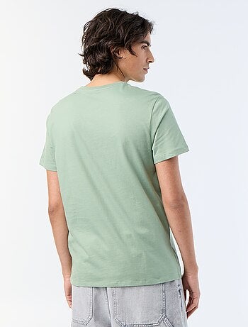 T-shirt homme en coton biologique à imprimé