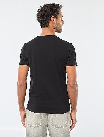 T-shirt homme en coton biologique slim fit ? col rond