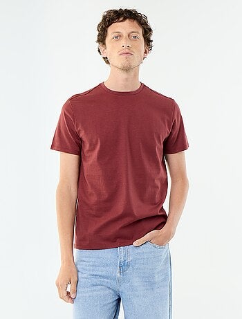 T-shirt homme en coton bio à col rond