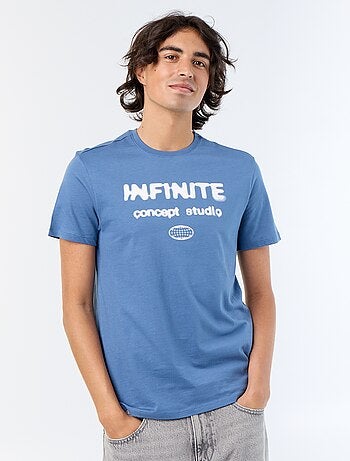 T-shirt homme en coton biologique à imprimé