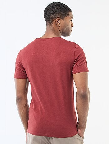 T-shirt homme en coton biologique slim fit ? col rond
