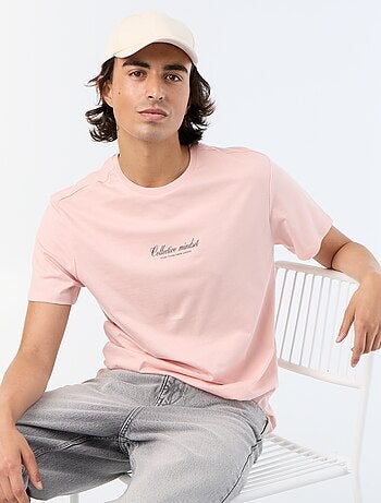 T-shirt homme en coton biologique à imprimé