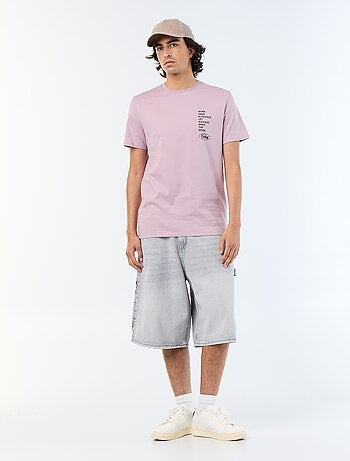 T-shirt homme en coton biologique à imprimé