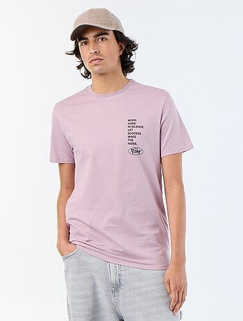 T-shirt homme en coton biologique à imprimé